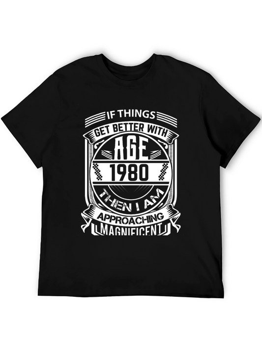 Vintage 1980 Age Magnificent Black T-Shirt