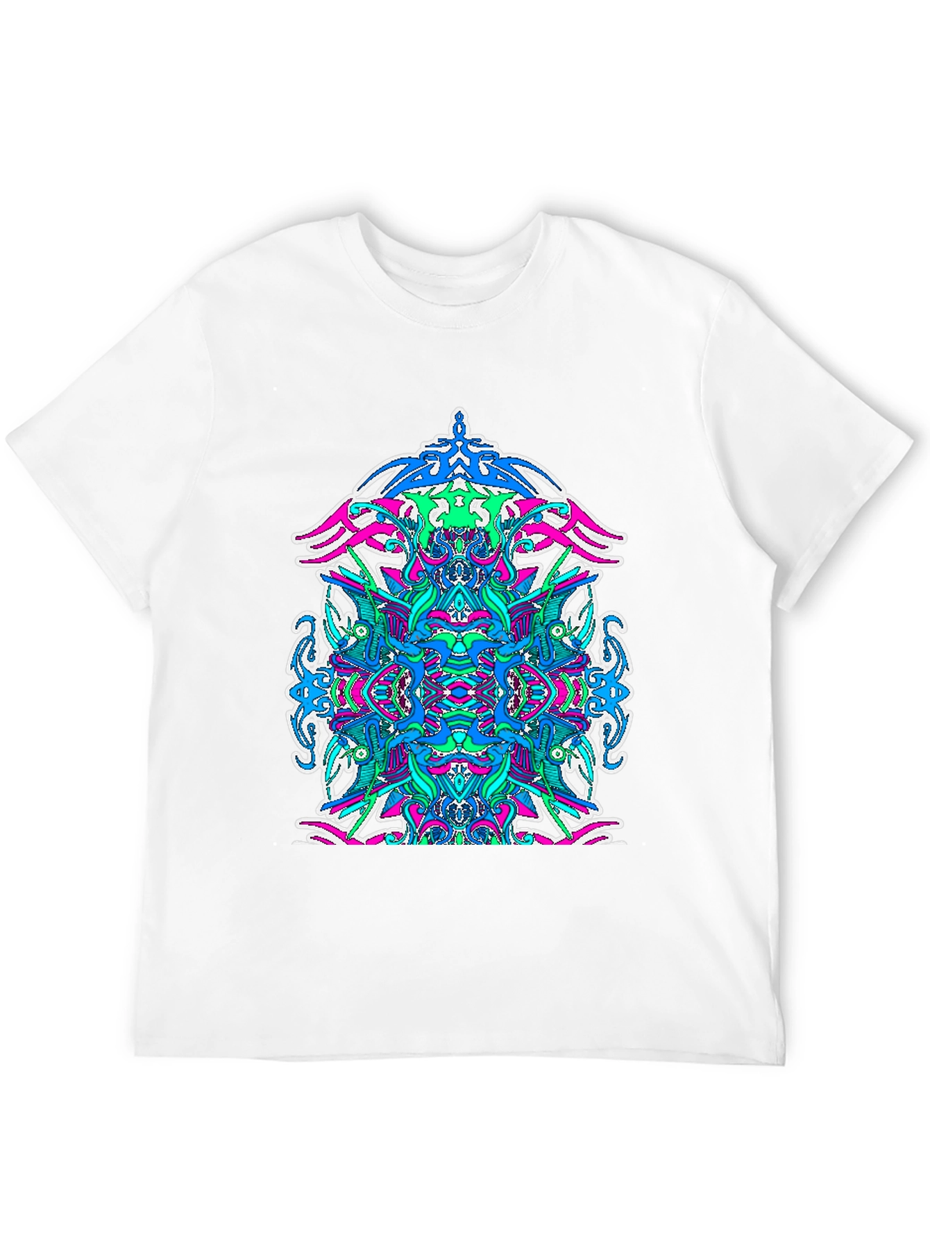 Psychedelic Art Graphic T-Shirt - Black