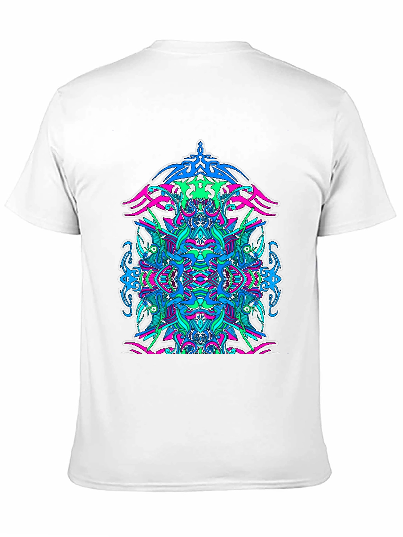 Psychedelic Art Graphic T-Shirt - Black