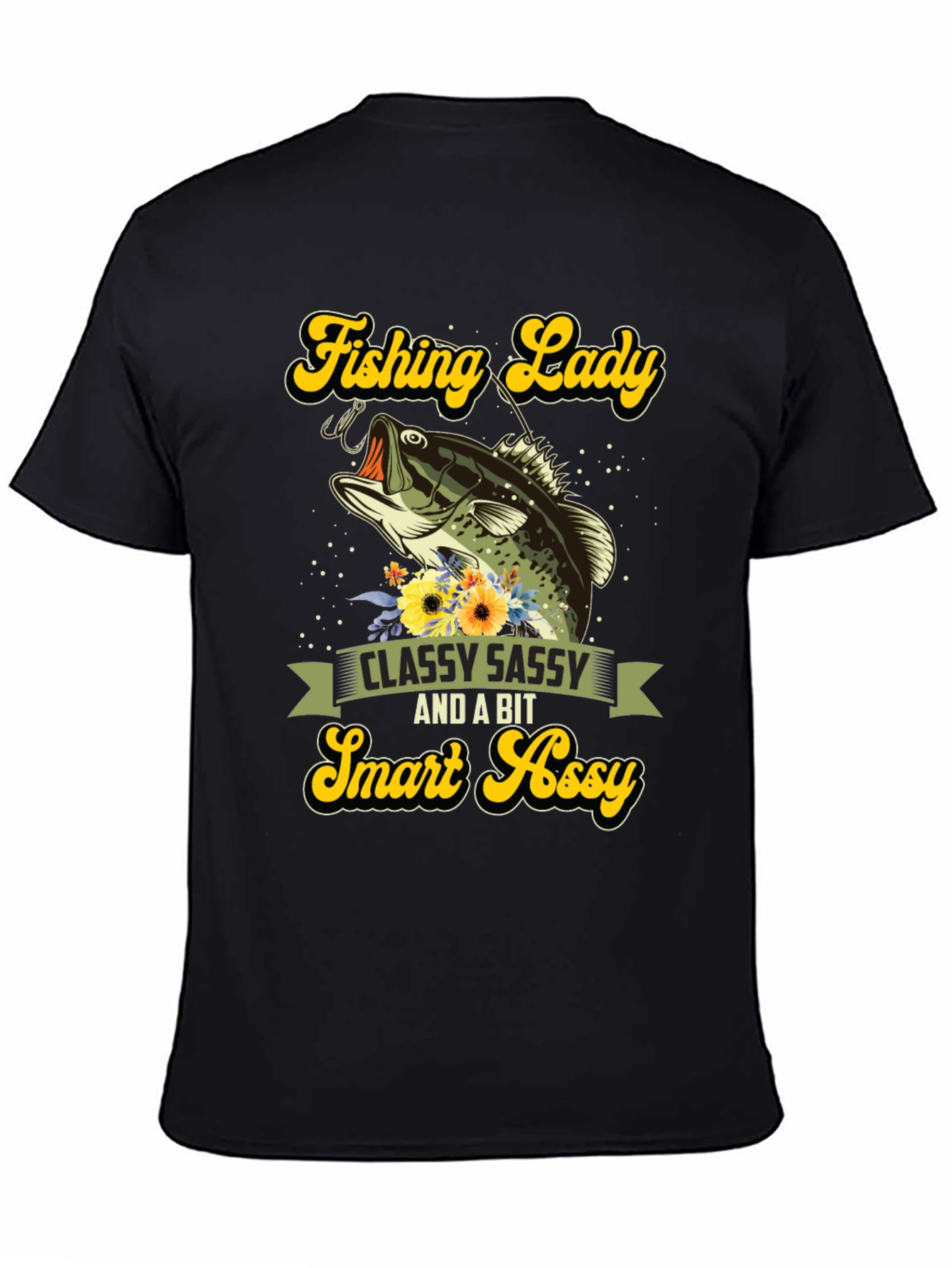 Fishing Lady Tee - Classy Sassy Smart Assy