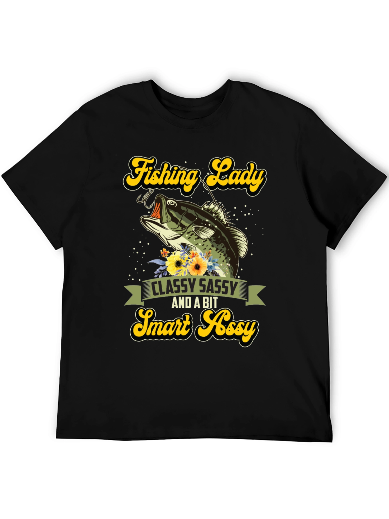 Fishing Lady Tee - Classy Sassy Smart Assy