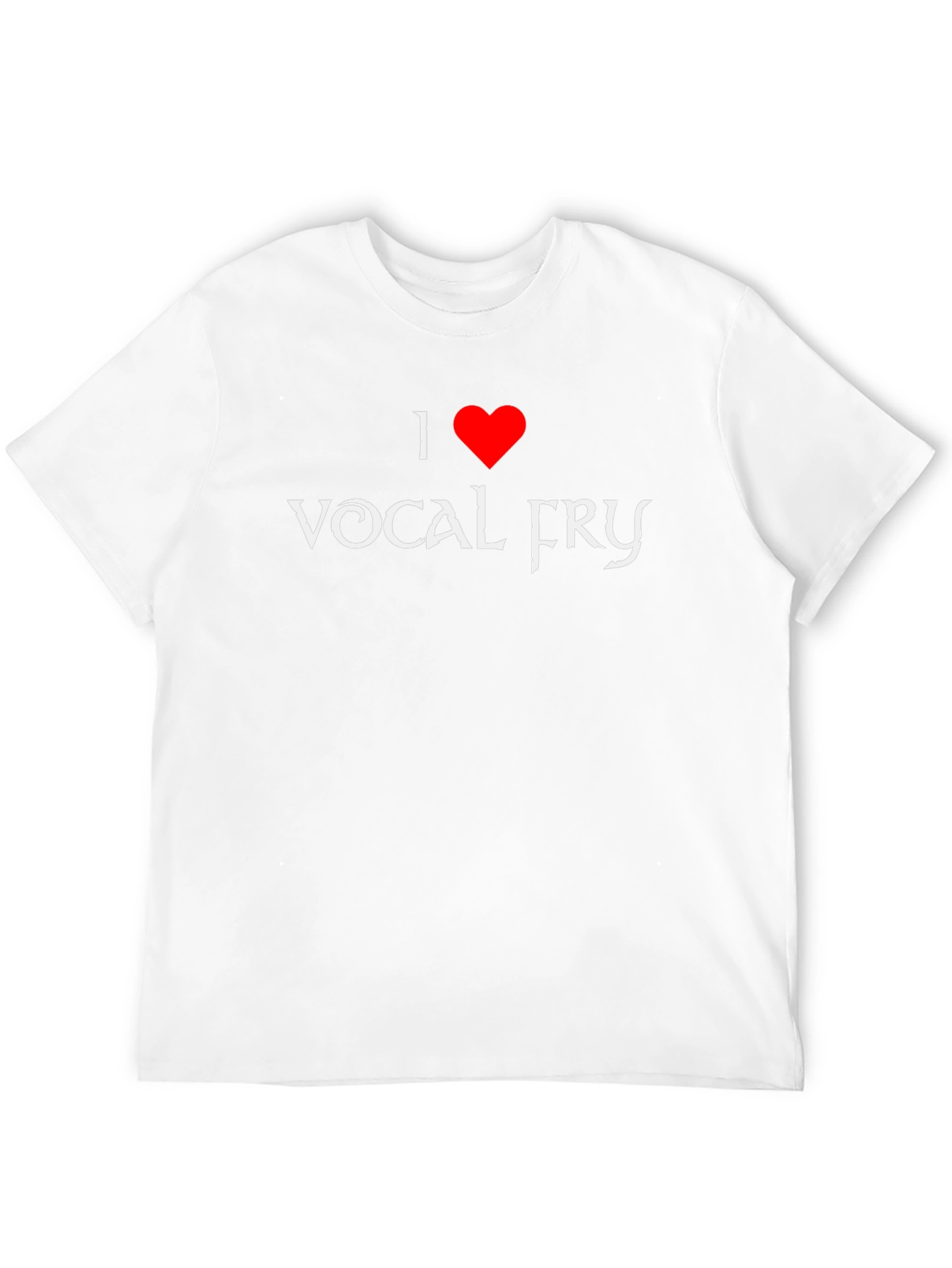 I Heart Vocal Fry Black T-Shirt