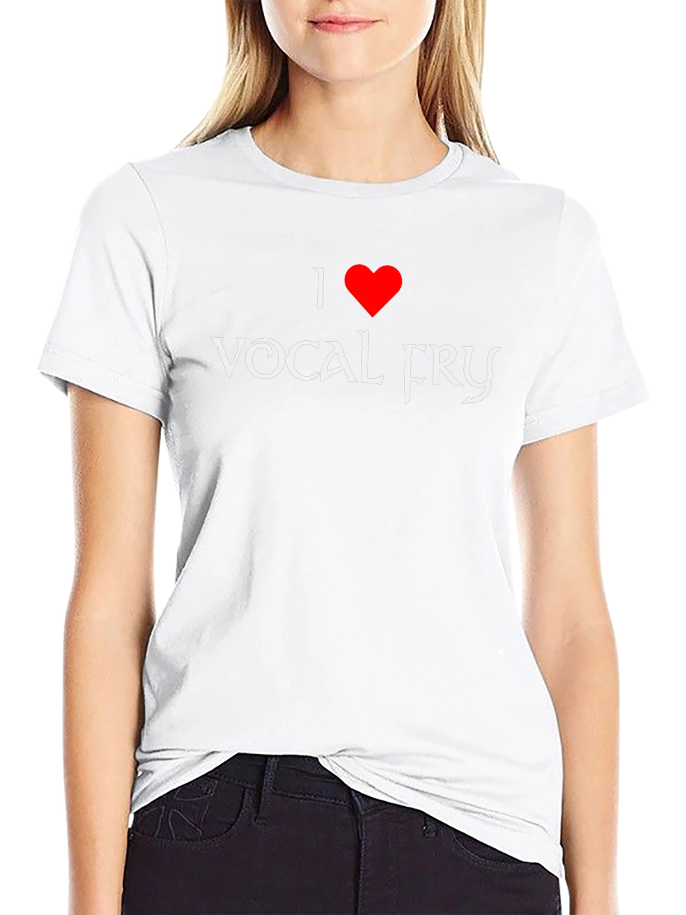 I Heart Vocal Fry Black T-Shirt