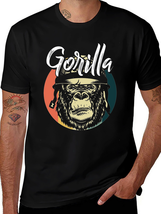 Gorilla Graphic Tee - Retro Style