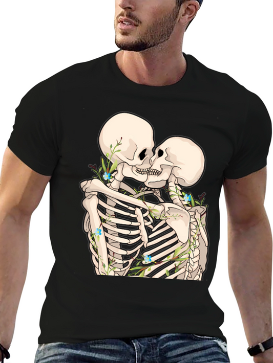 Skeleton Lovers Black Tee