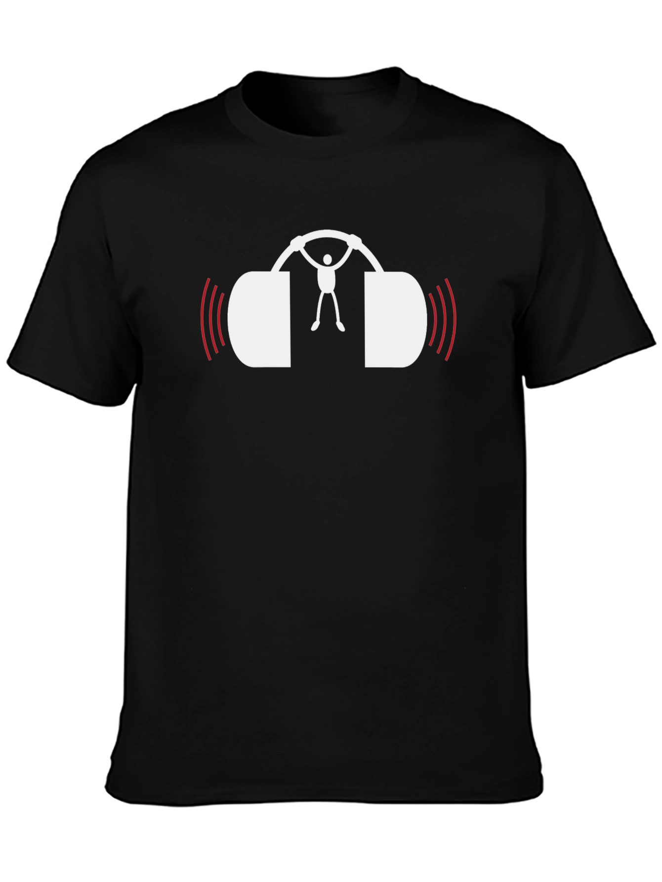 Music Lovers Black Graphic Tee