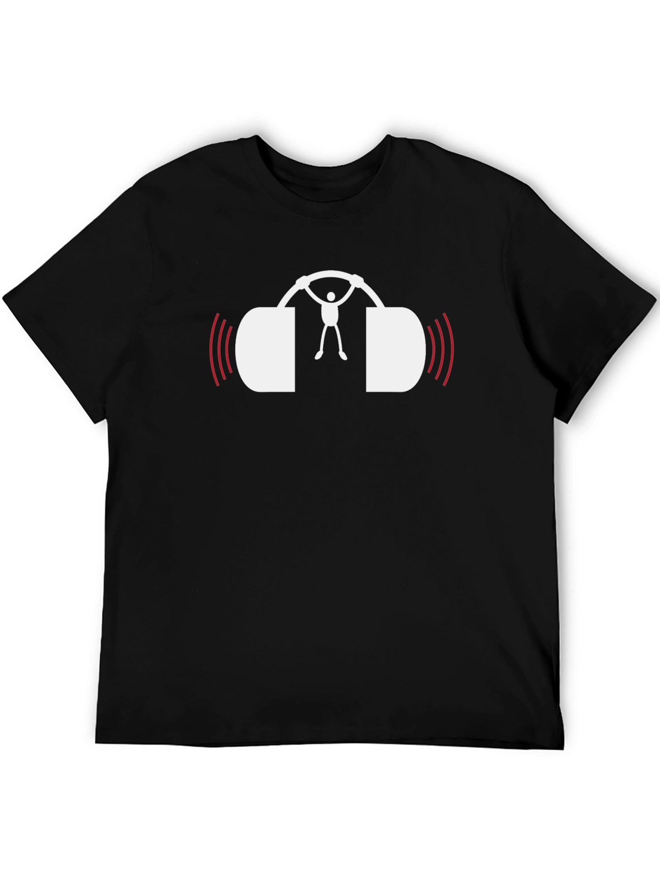 Music Lovers Black Graphic Tee