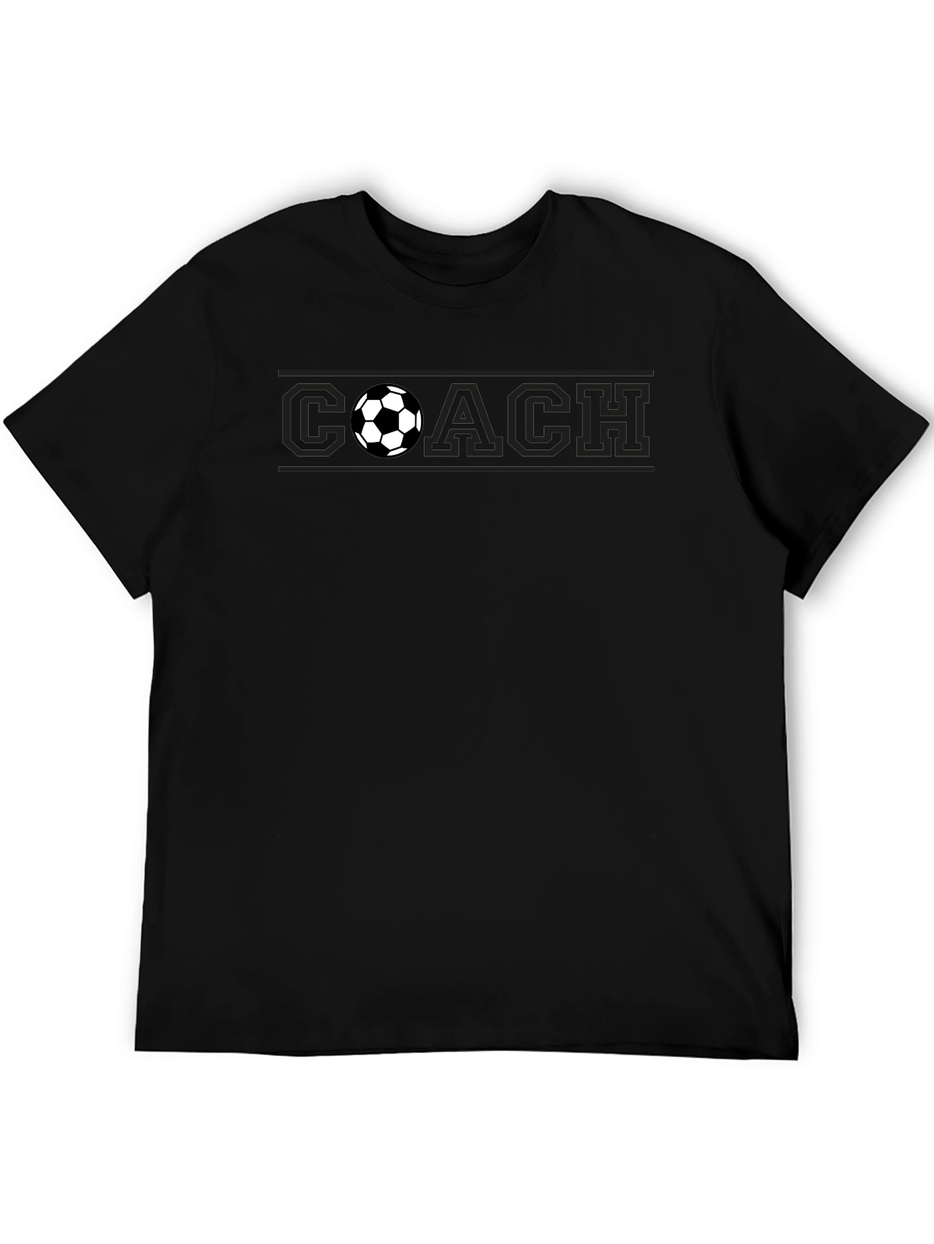 Soccer Coach Black T-Shirt