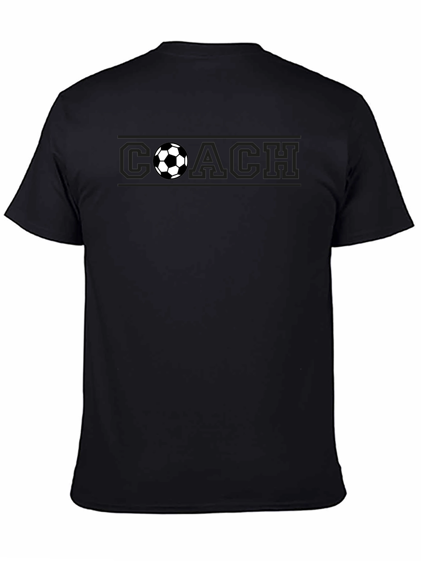Soccer Coach Black T-Shirt