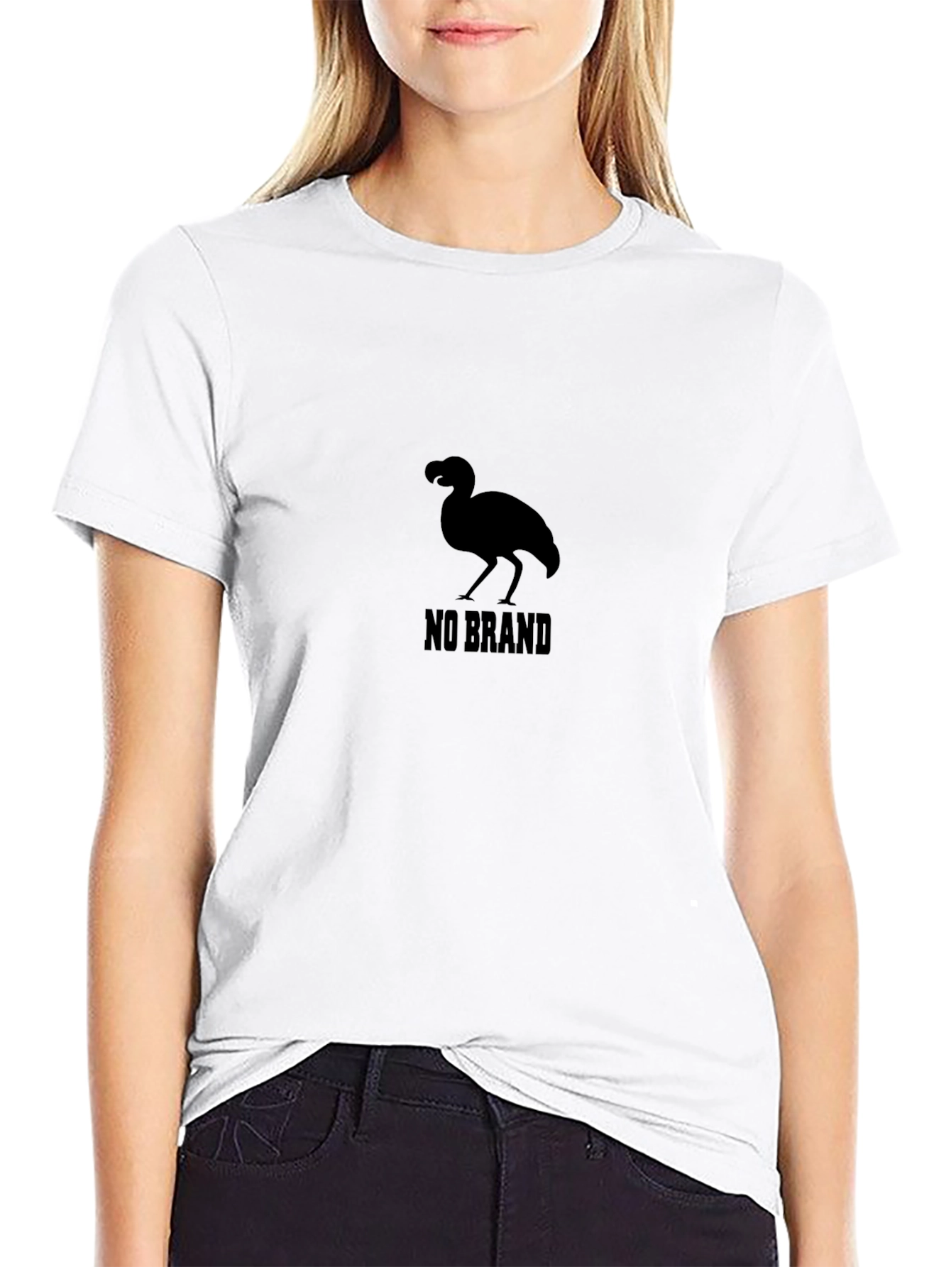 Black No Brand Graphic T-Shirt