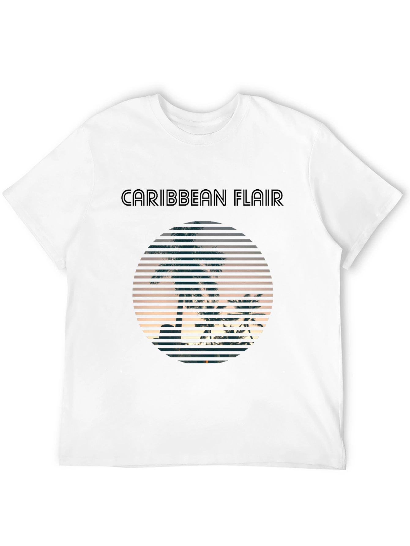 Caribbean Flair Black T-Shirt