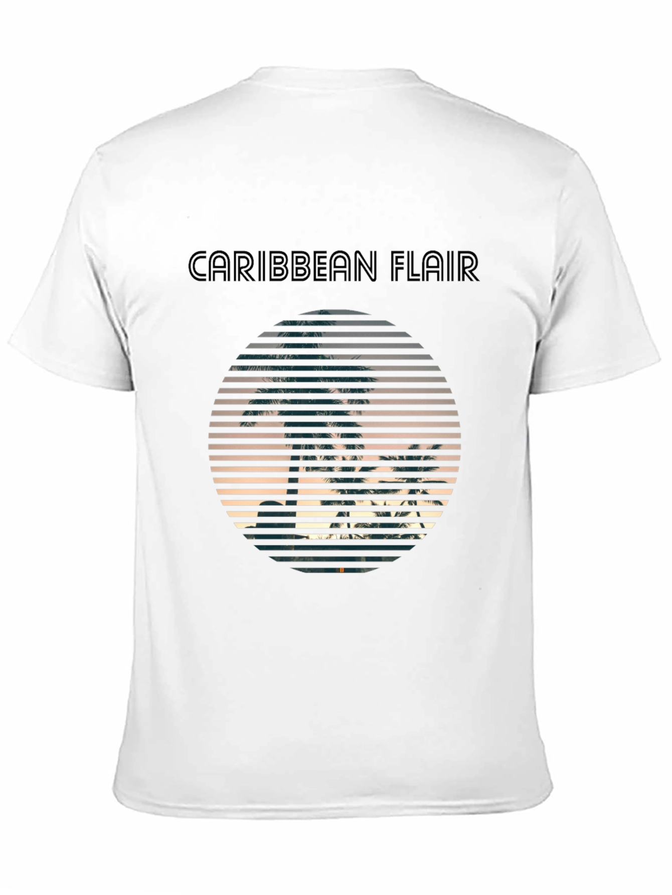 Caribbean Flair Black T-Shirt