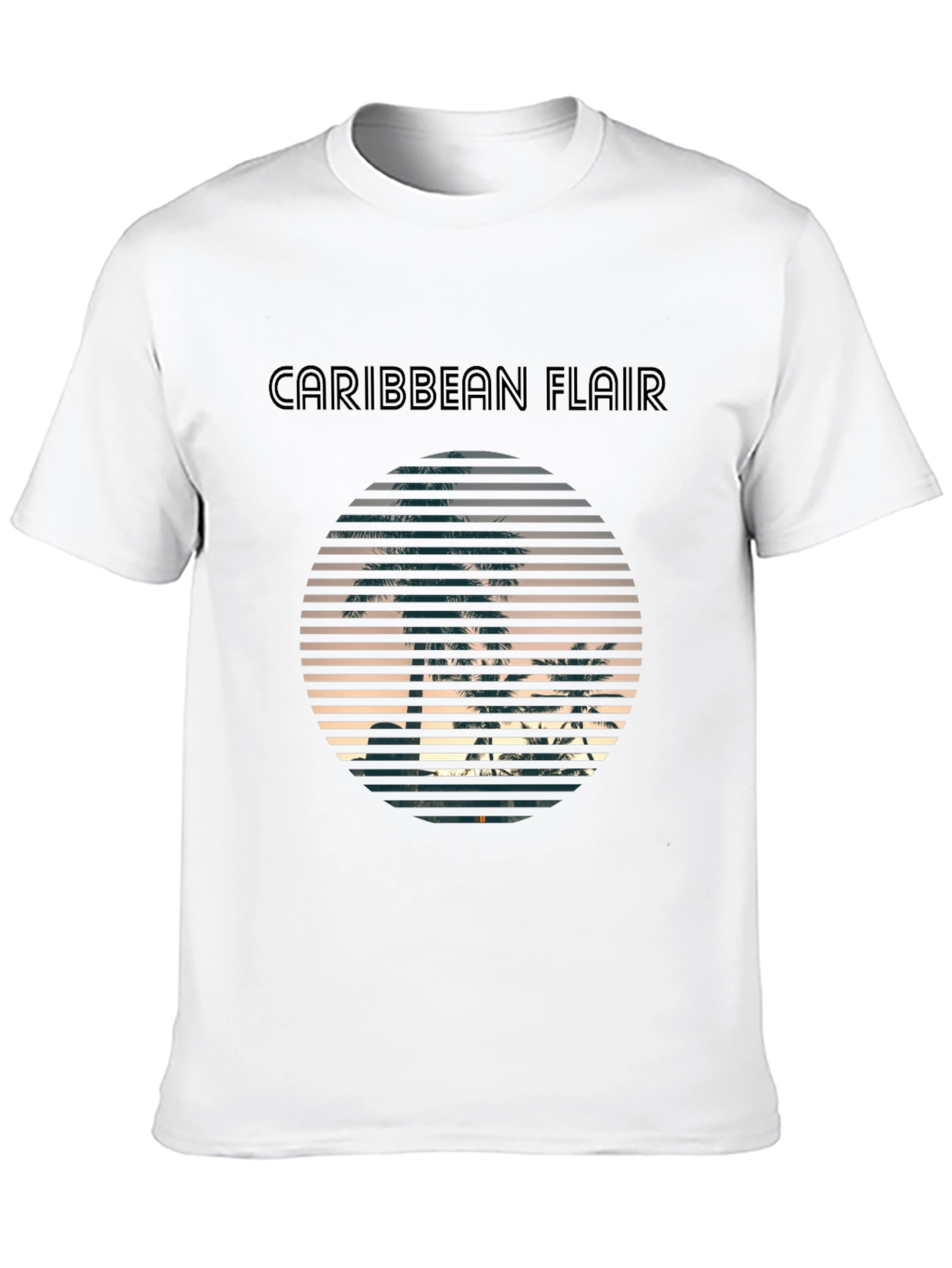 Caribbean Flair Black T-Shirt