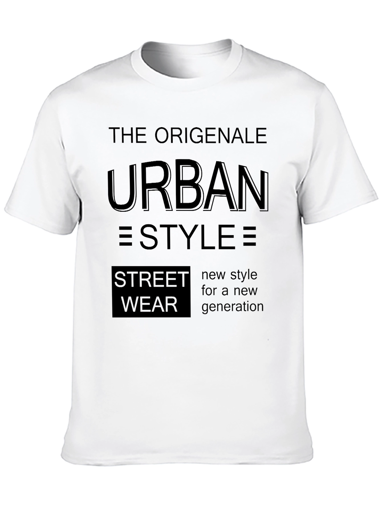 Urban Style Black Graphic Tee