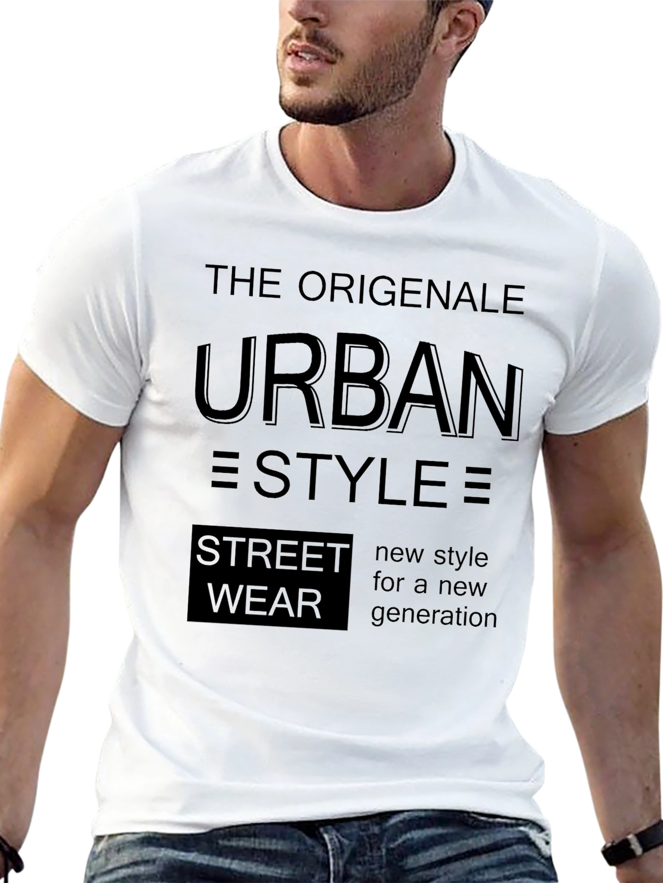 Urban Style Black Graphic Tee