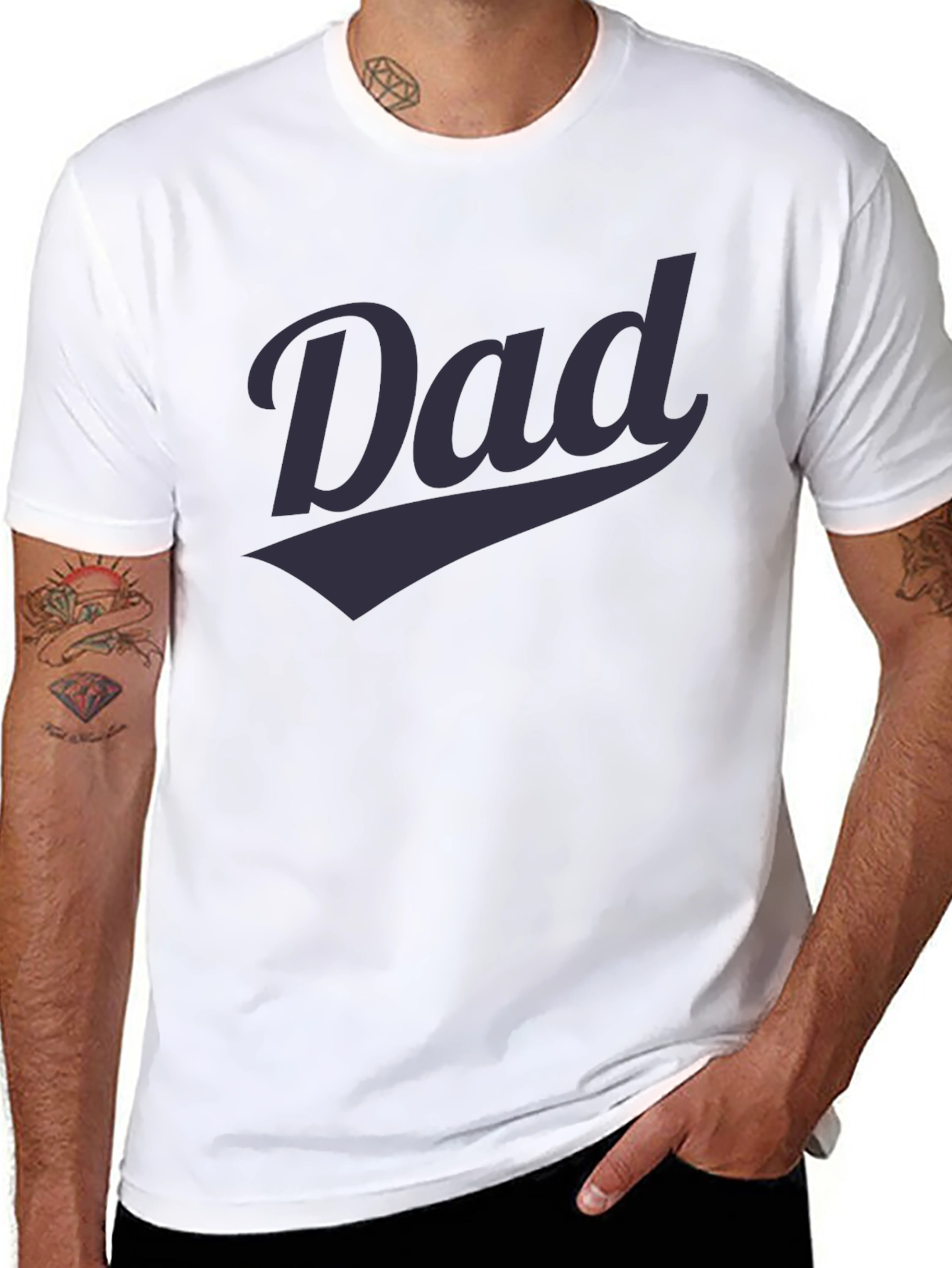 Dad Script T-Shirt - Comfortable Casual Wear