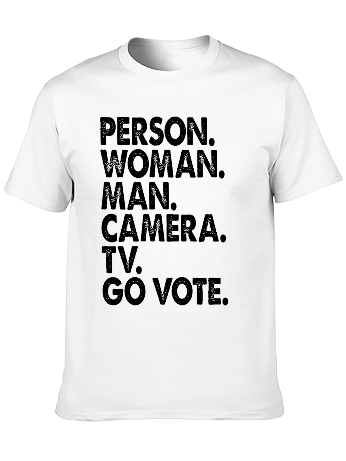 Person Woman Man Camera TV Go Vote T-Shirt