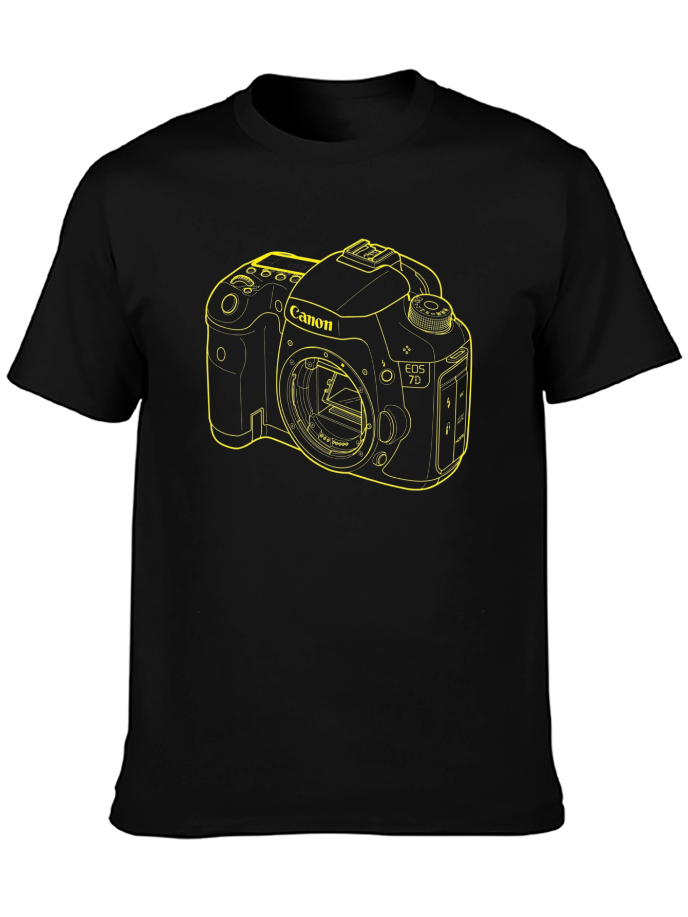 Canon Camera Graphic T-Shirt - Black
