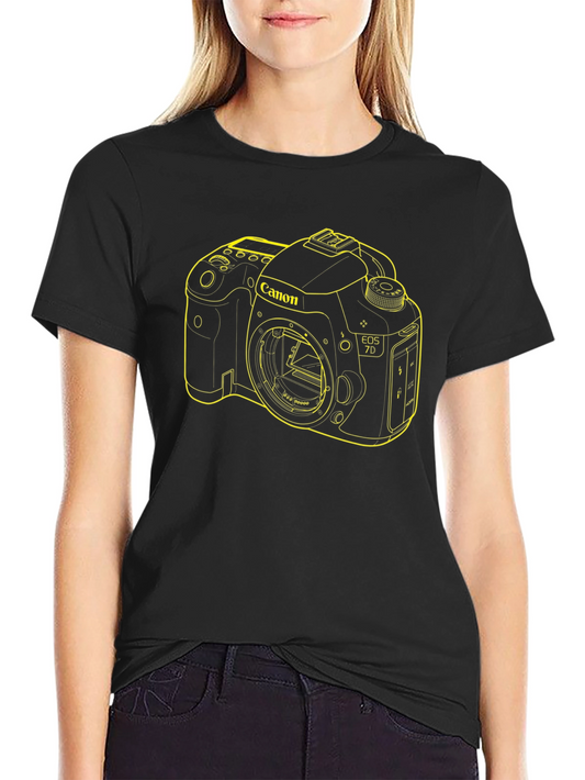 Canon Camera Graphic T-Shirt - Black