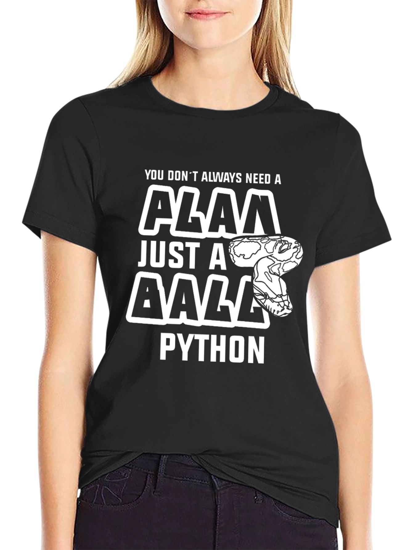 Funny Ball Python Graphic Tee