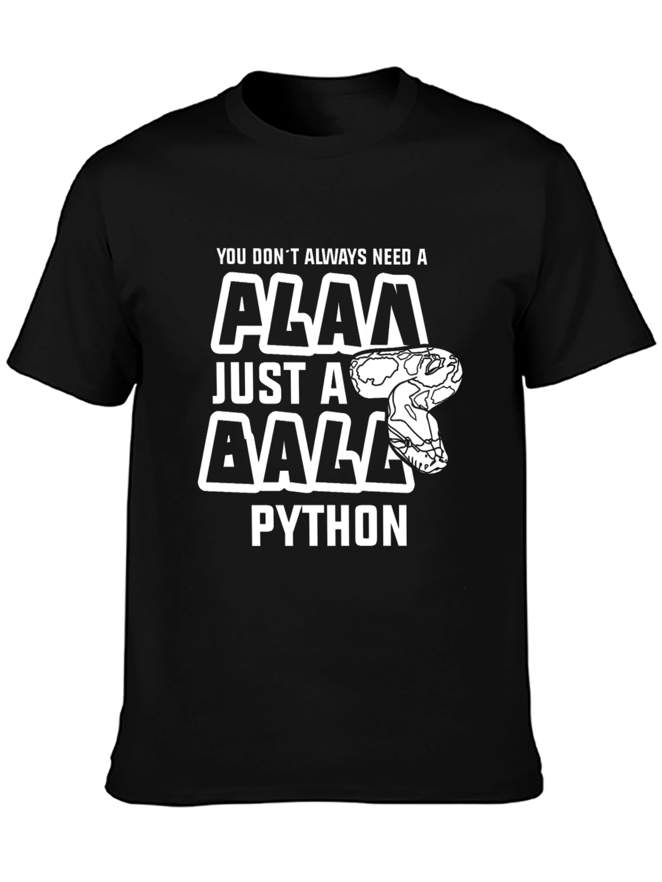 Funny Ball Python Graphic Tee