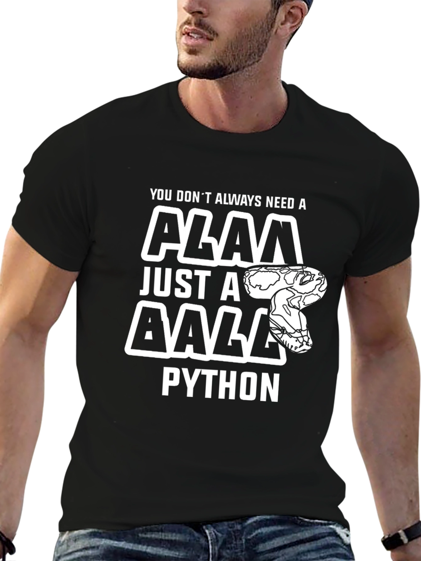 Funny Ball Python Graphic Tee