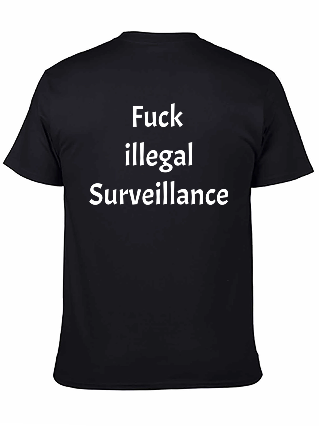 Anti-Surveillance Black T-Shirt