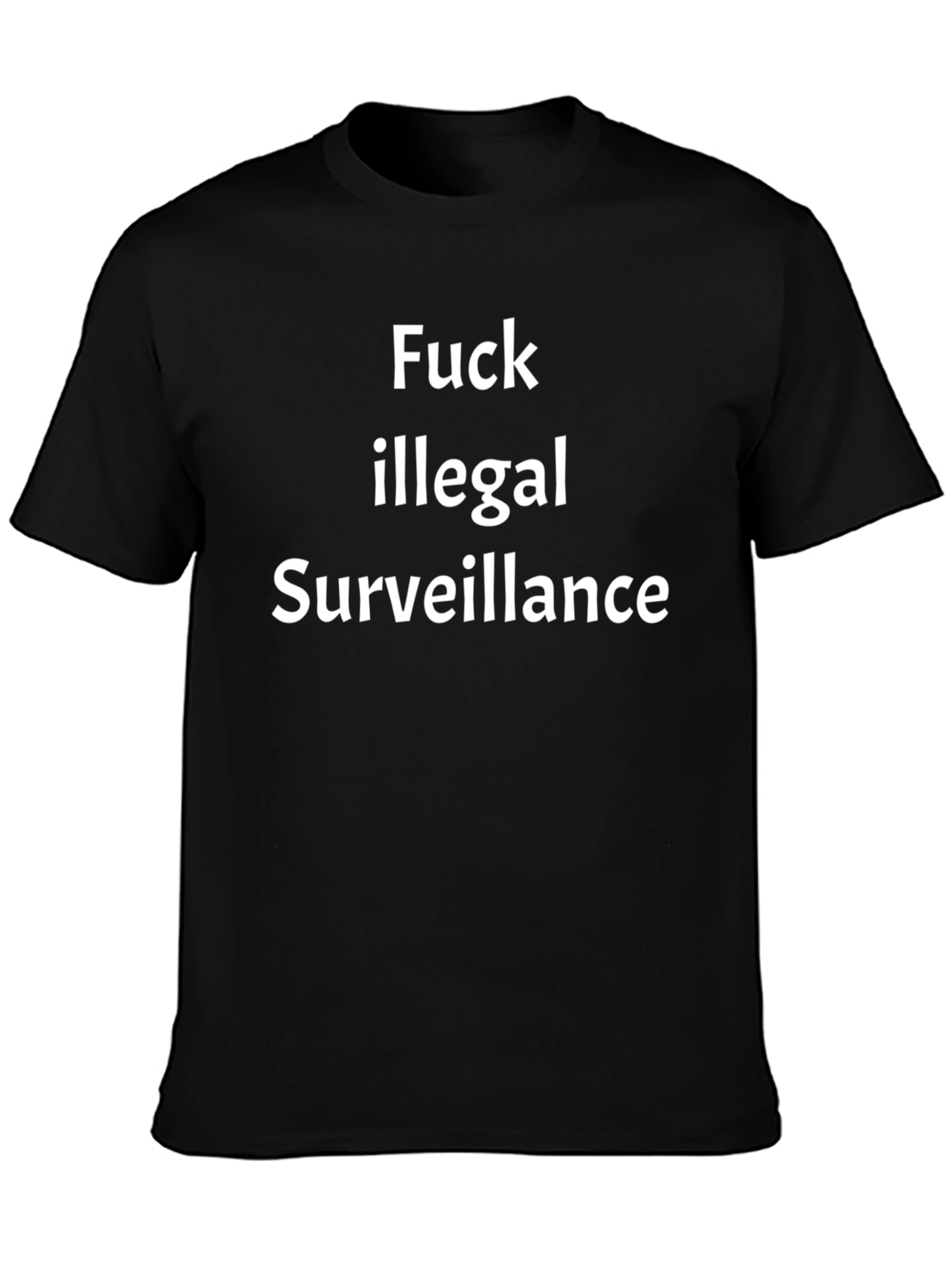 Anti-Surveillance Black T-Shirt