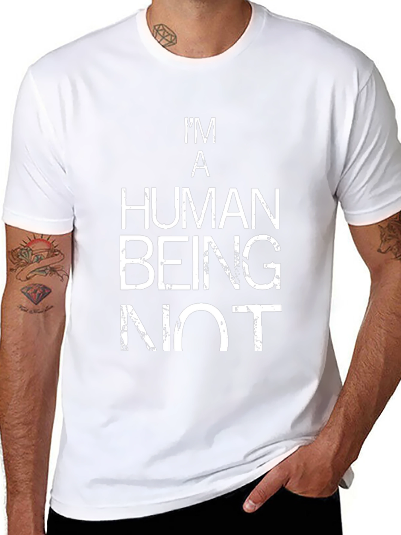 Im A Human Being Not Funny Graphic Tee