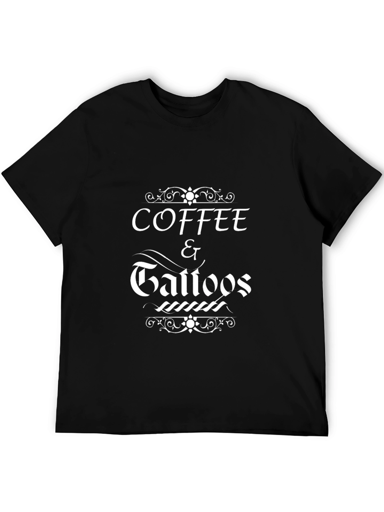 Coffee & Tattoos Graphic Tee - Trendy Casual T-Shirt