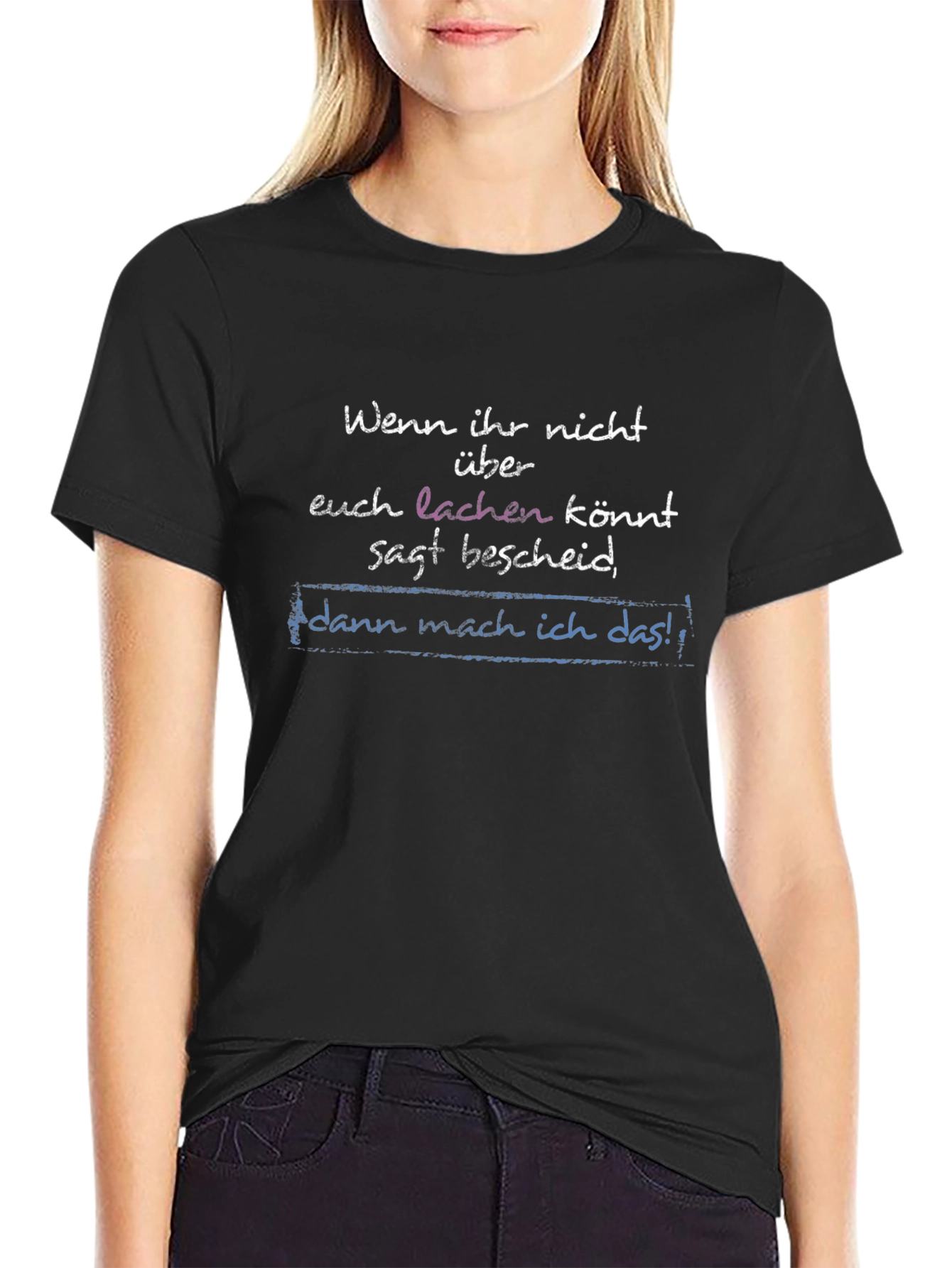 Humorous German Phrase T-Shirt - Black