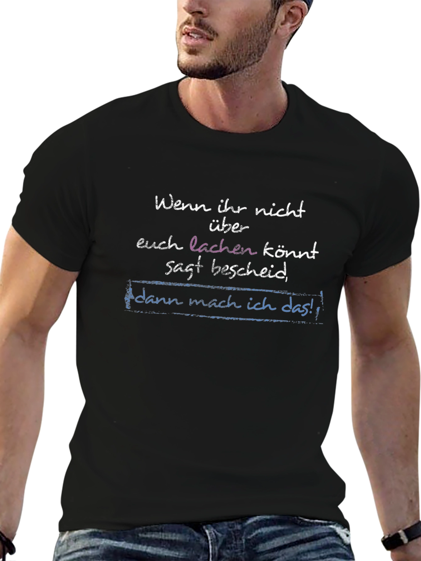 Humorous German Phrase T-Shirt - Black