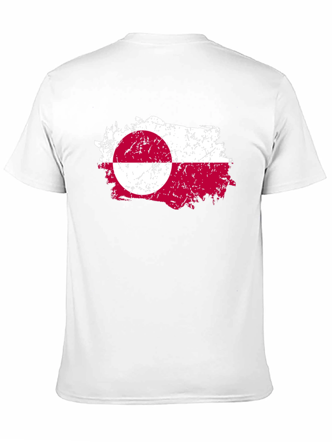 Greenland Flag T-Shirt - Grunge Style