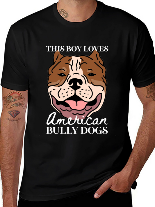 American Bully Dog Lover T-Shirt - Perfect Gift for Dog Dads!