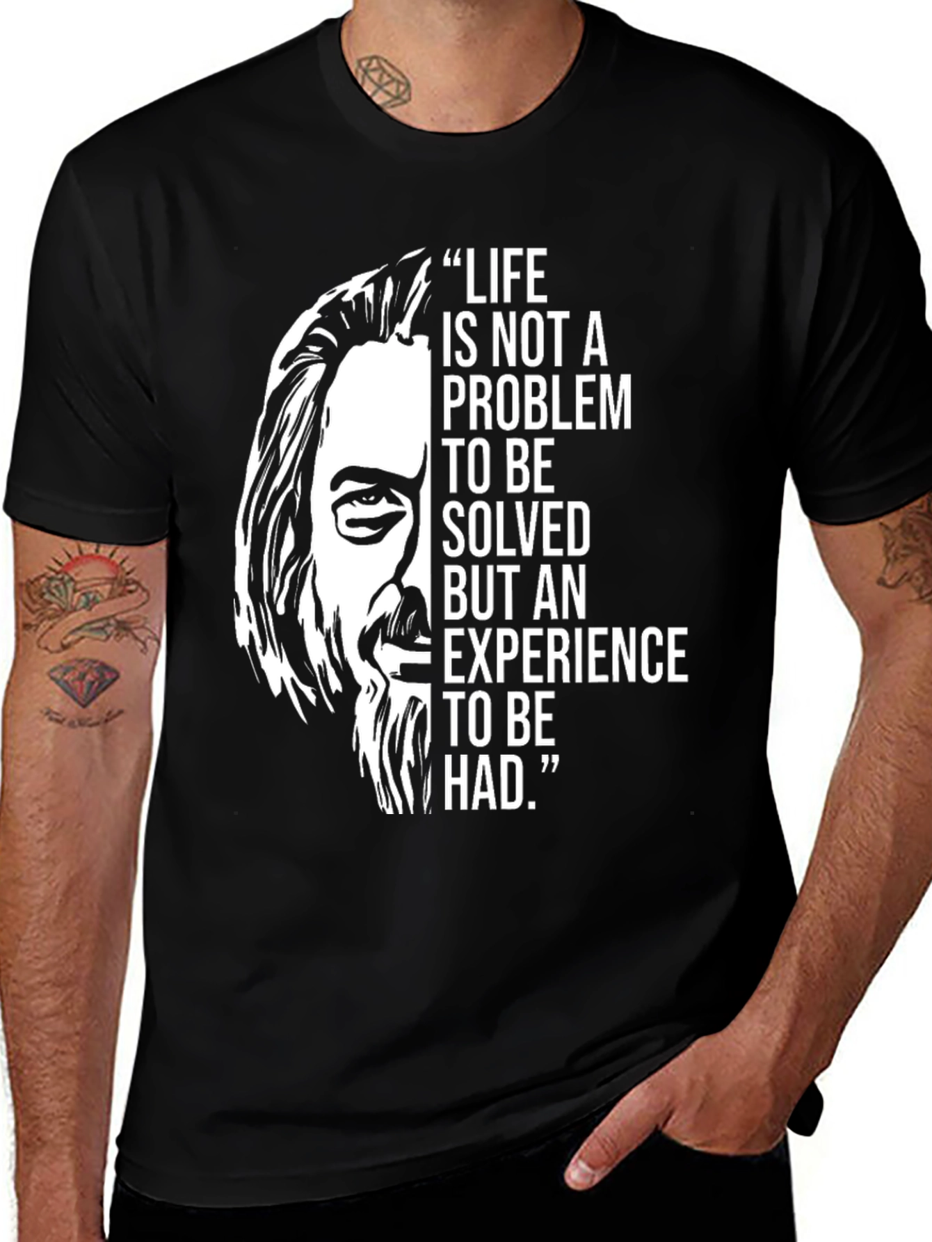 Philosophical Tee: Life is an Experience