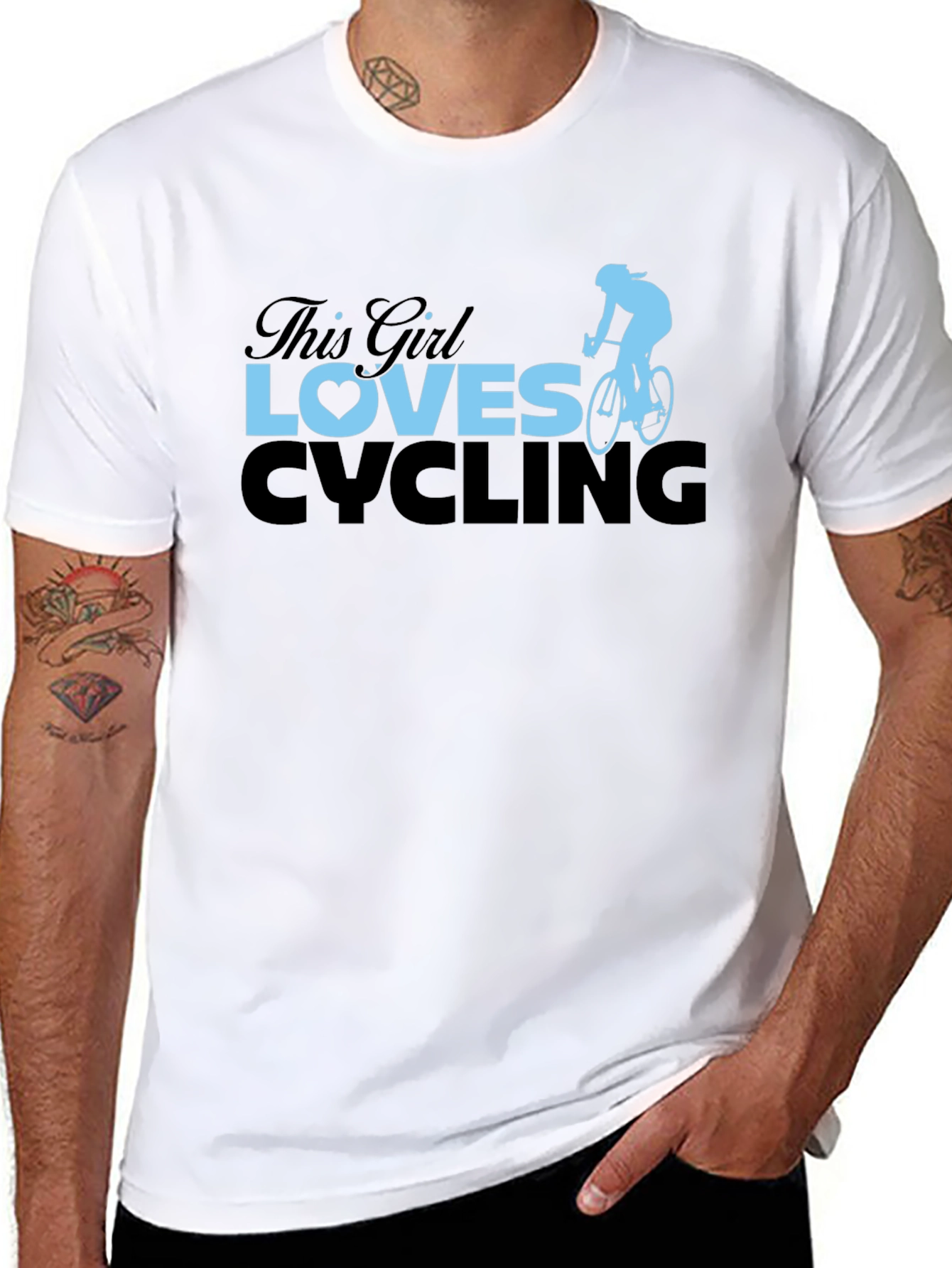 Cycling Lover T-Shirt - This Girl Loves Cycling