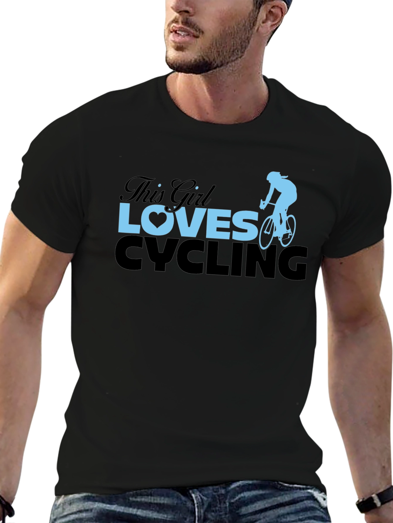 Cycling Lover T-Shirt - This Girl Loves Cycling