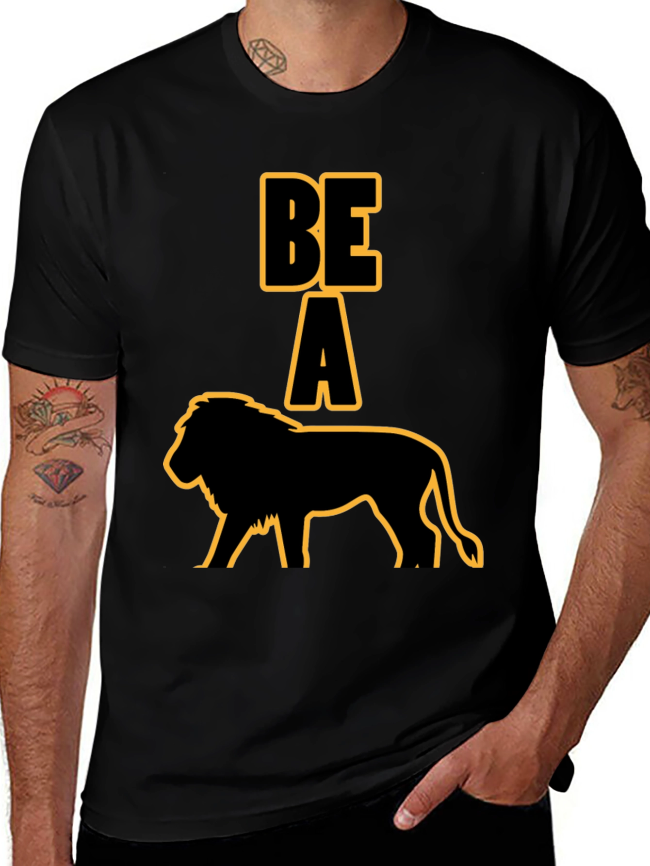 Be A Lion Graphic T-Shirt - Bold Statement Tee