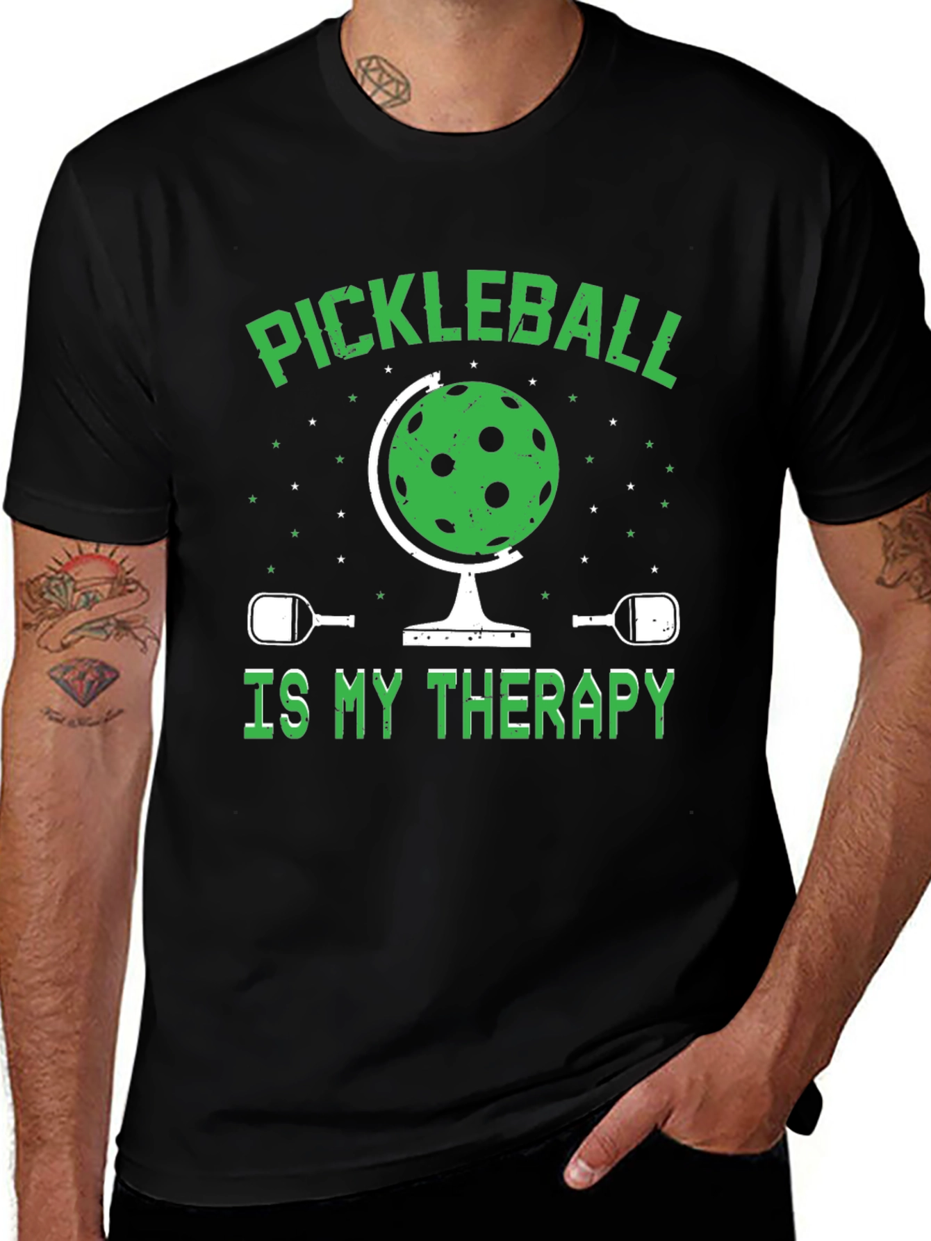 Pickleball Therapy Graphic T-Shirt