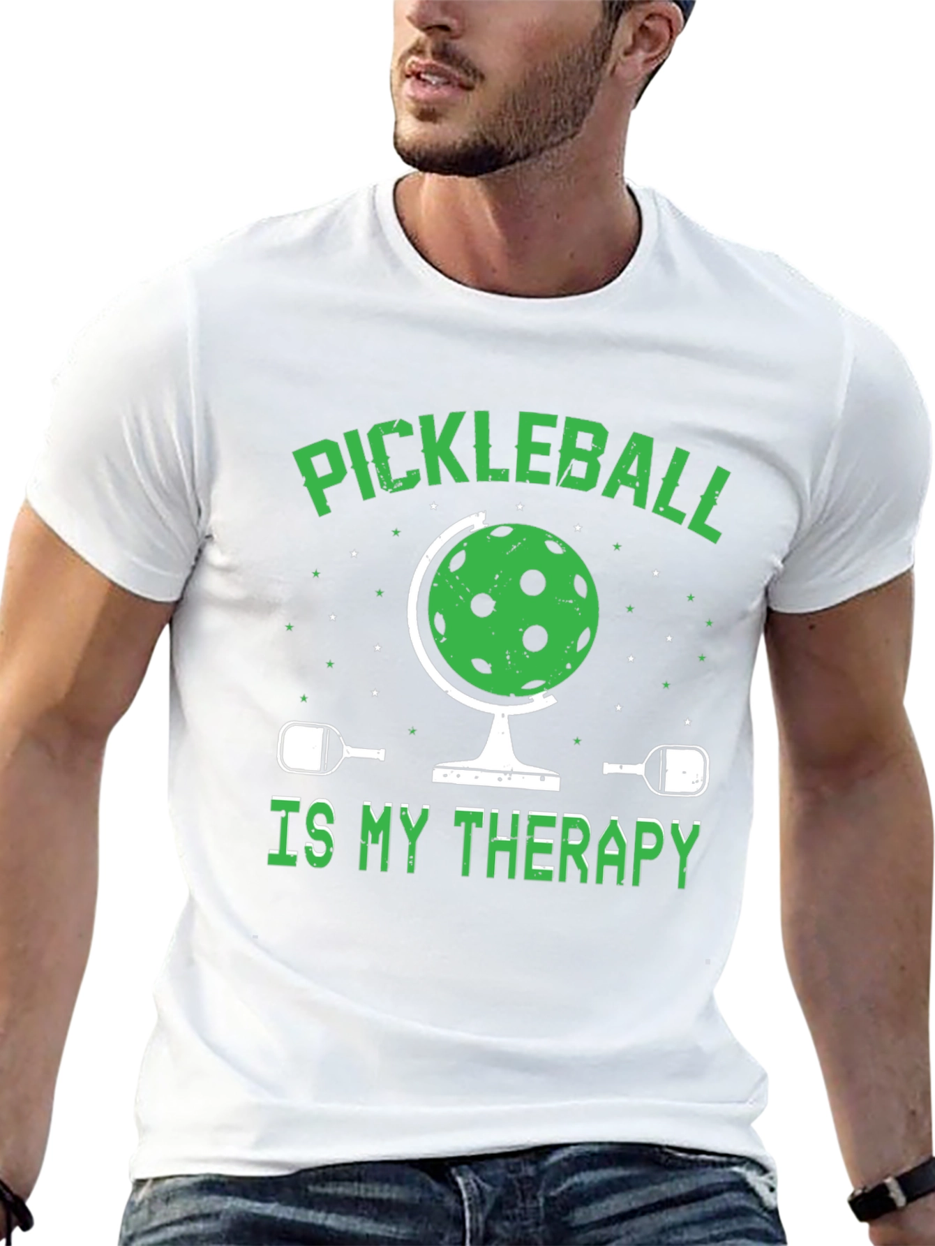Pickleball Therapy Graphic T-Shirt