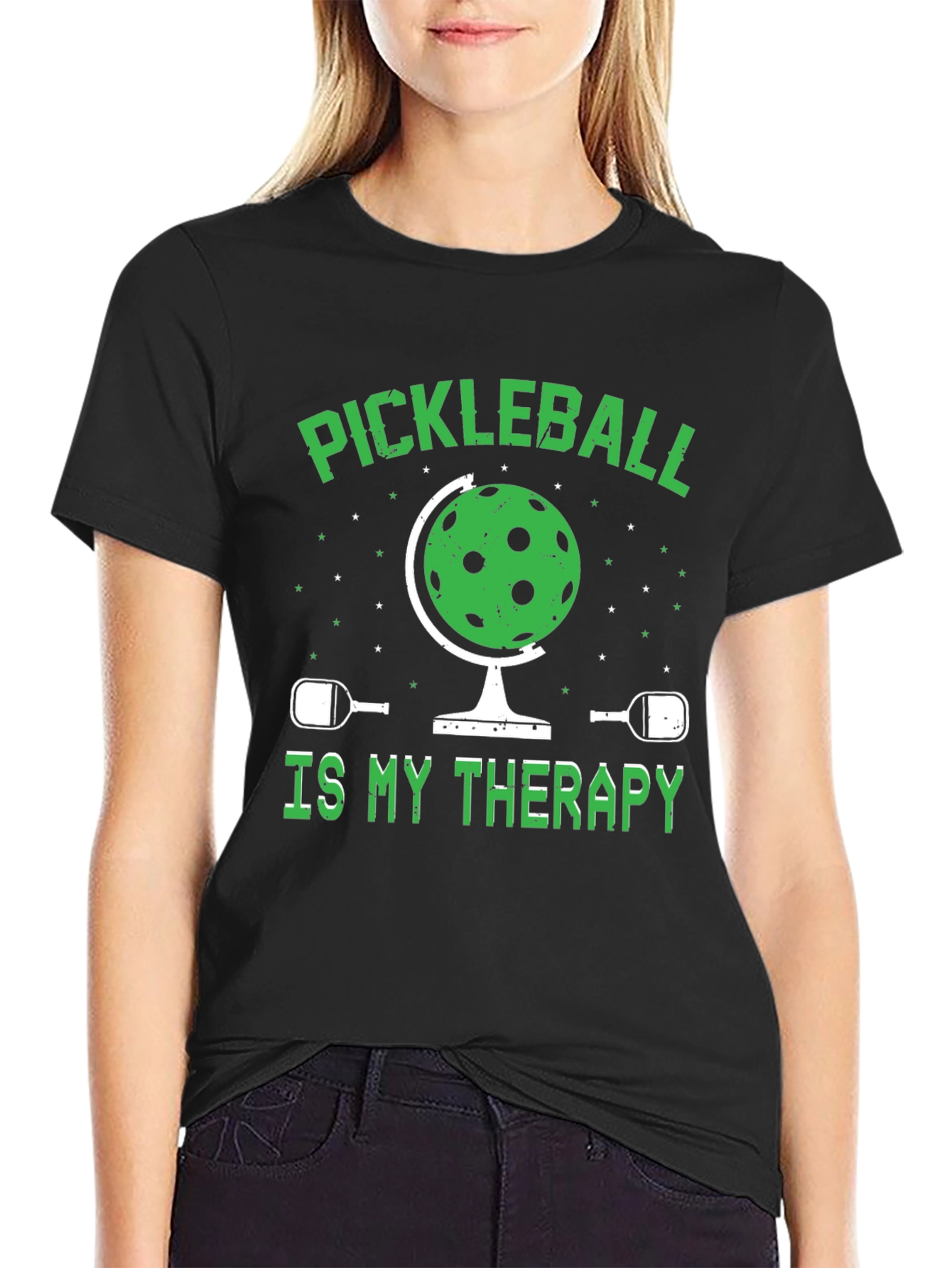 Pickleball Therapy Graphic T-Shirt