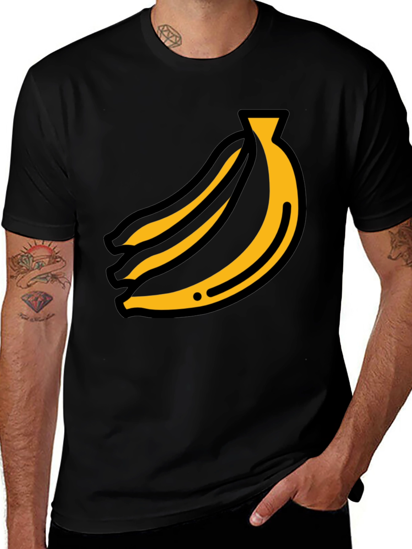 Banana Bunch Graphic Tee - Modern Unisex Style