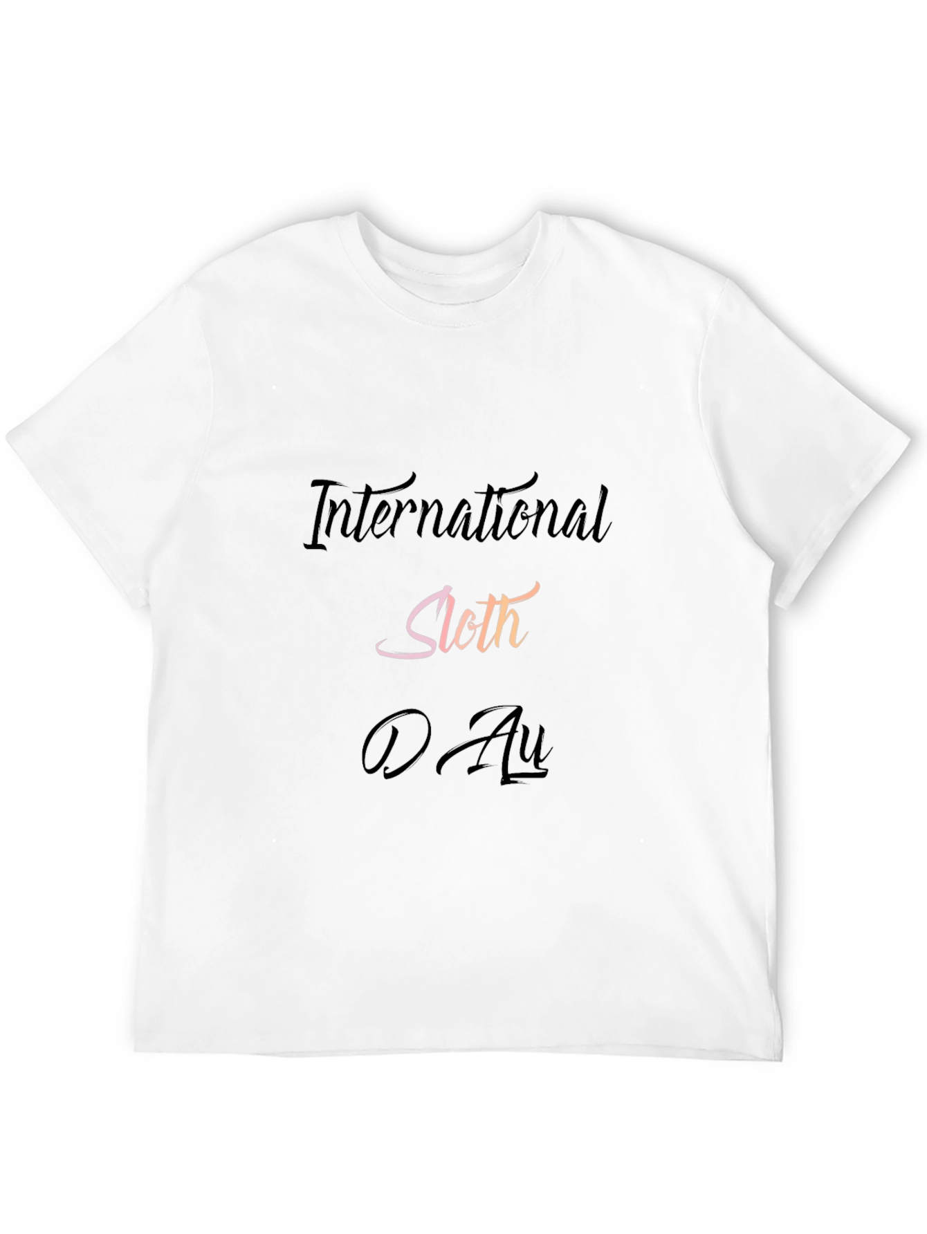 International Sloth Day Black T-Shirt