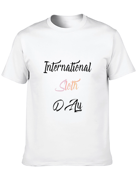 International Sloth Day Black T-Shirt