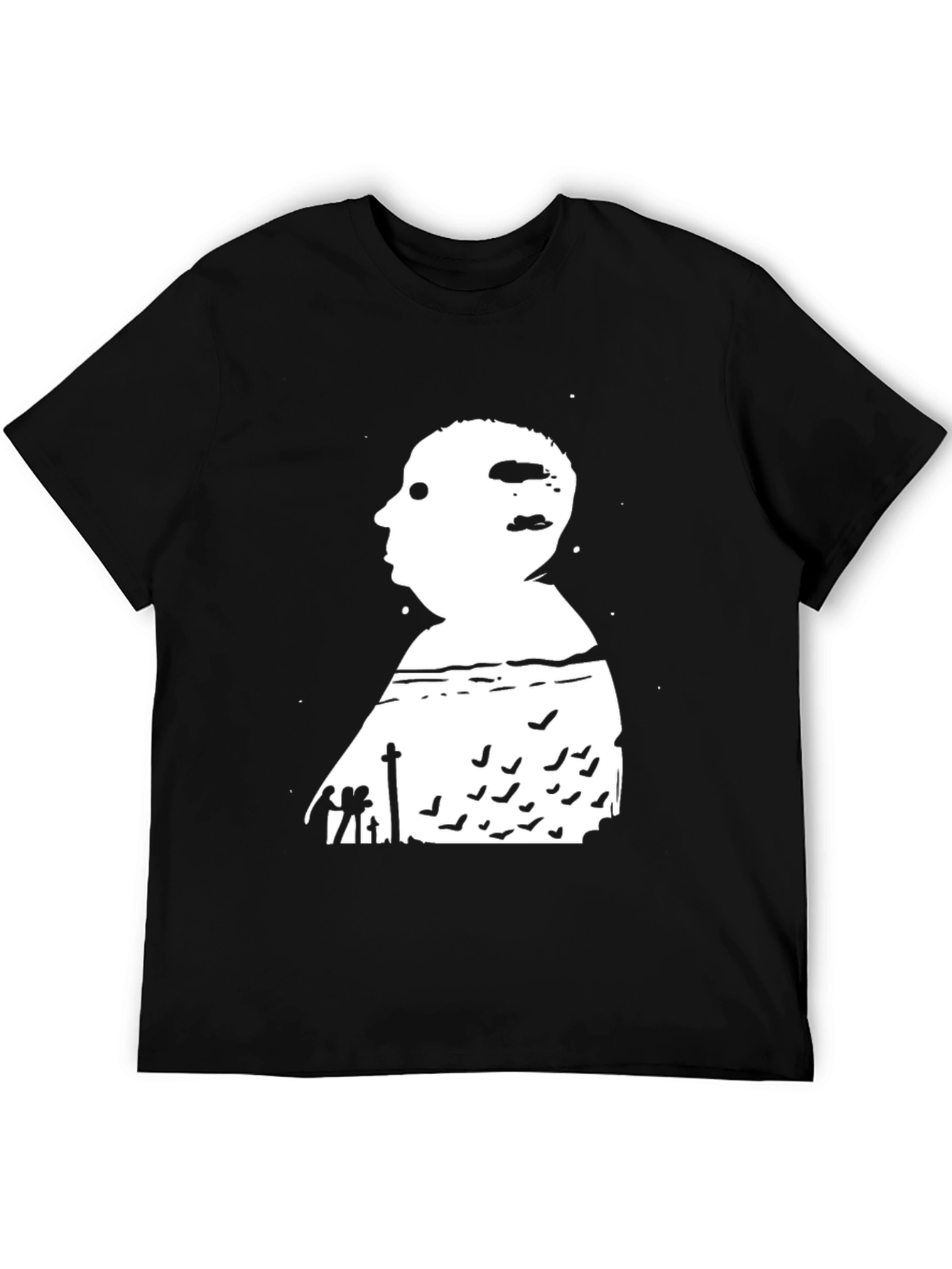 Alfred Hitchcock Silhouette Black T-Shirt