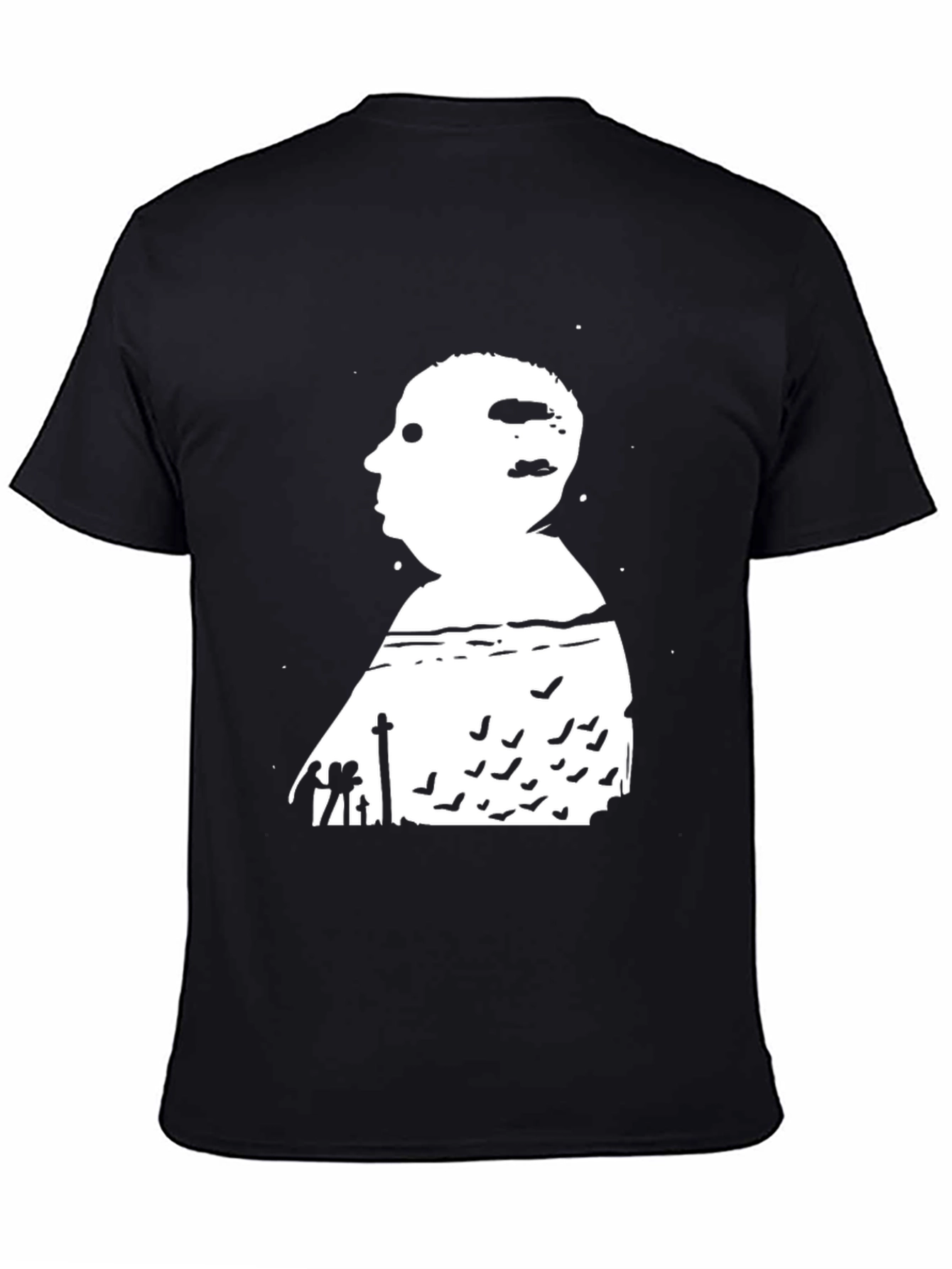 Alfred Hitchcock Silhouette Black T-Shirt