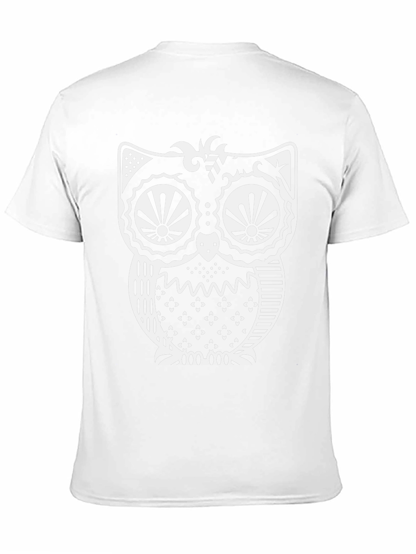 Stylish Owl Graphic Print Black T-Shirt