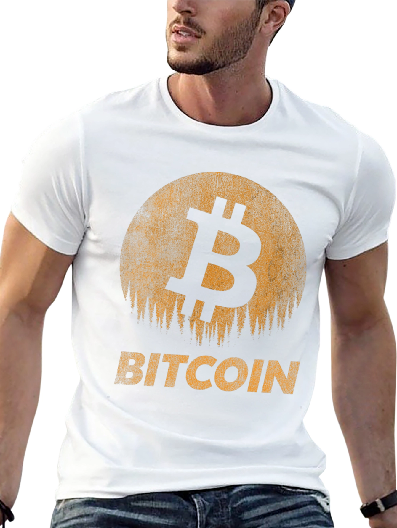 Bitcoin Sunset Graphic Tee - Crypto Fan Apparel
