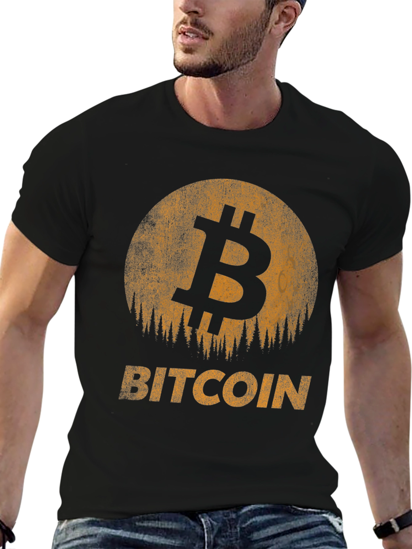 Bitcoin Sunset Graphic Tee - Crypto Fan Apparel