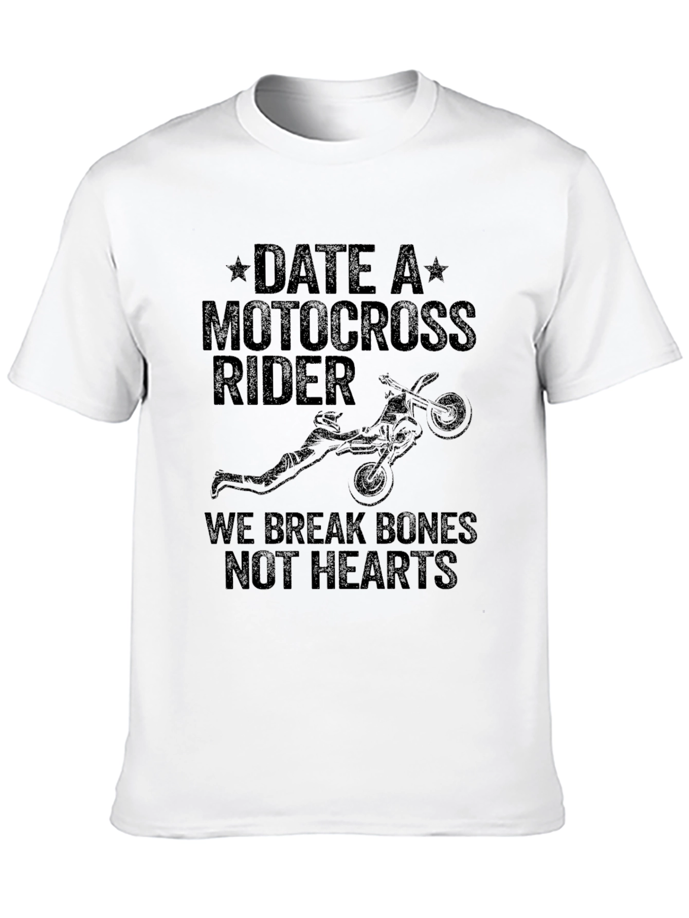 Date A Motocross Rider Black Graphic Tee